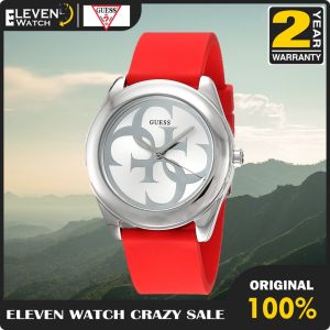 Jam Tangan Wanita Guess W0911L9 Red Silver Original Garansi 2Tahun