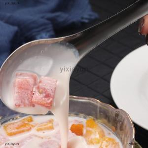 [COD] yixiayun Chinese Spoons Stainless Steel Rice Soup Spoon Long Handle Flatware Cutlery Cooking Utensil Table Spoon For Kitchen Restaurant