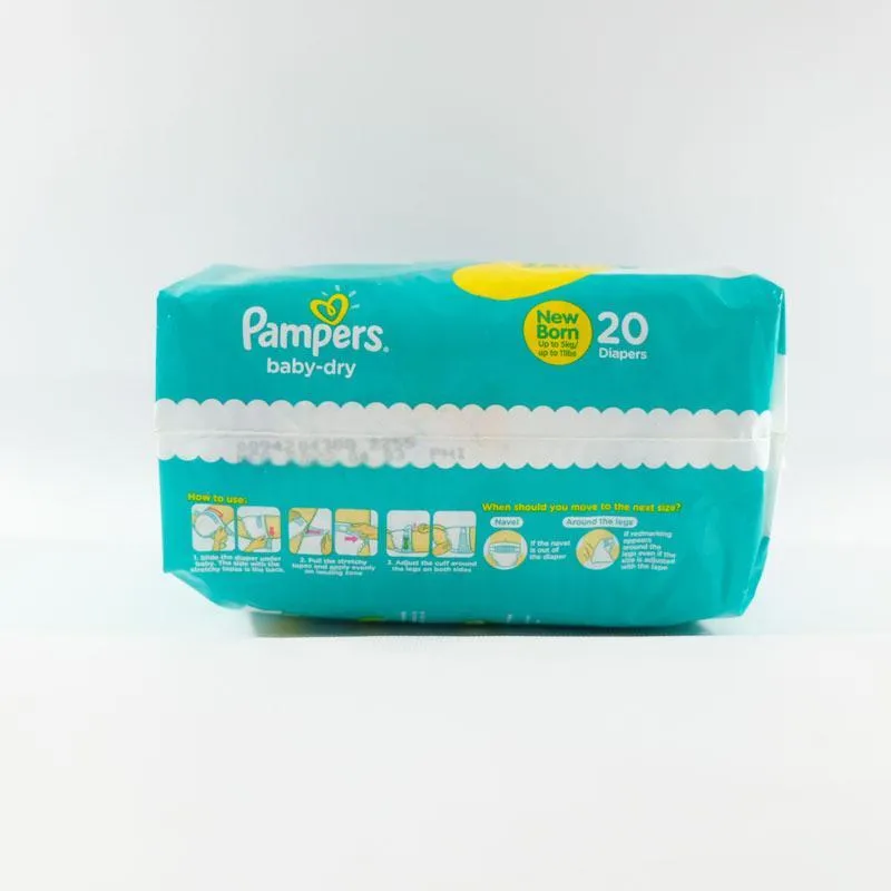 Pampers newborn 20pcs hot sale price