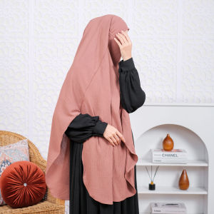 Zashaa Indonesia - Frenchkhimar Zahrae Bahan Crinkle Model Oval Milo Series