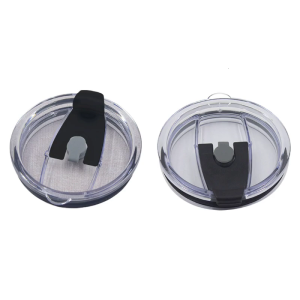 Tumbler Lids Tumbler Cover Replacement Spill-proof Splash Resistant Travel Mug Lid with Straw Hole Plastic Material