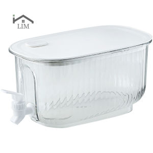 Fridge Drink Dispenser Cold Water Dispenser With Faucet Food Grade Material Household Juice Lemon Fruit Tea Beverage Bucket