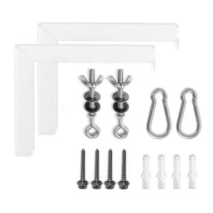 Projectors Screen Holder Wall Mounted L Bracket Style Universal Screen Hooks for Indoor and Outdoor Use