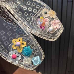 [COD] fhsav 1Set Korean Fashion Crystal Shoe Advanced Handmade Beaded Flower Pearl Bow Sequin DIY Detachable Shoes Decorations Accessories