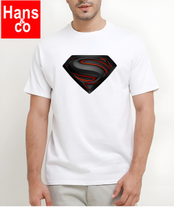 Kaos Pria Wanita Gambar 3D Premium Katun 24s Esmen Hitam H0653 By Hans & Co