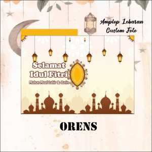 8 Biji Amplop Lebaran Unik Custom Nama dan Foto