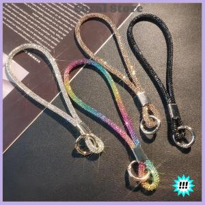 【Coral】💖【HOT SALE】🎈🎈 Luxury Mobile Phone Wrist Straps Glitter Rhinestone Phone Lanyard Keychain Hanging Anti-lost Rope