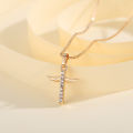 Y582 Kalung Wanita Titanium Anti Karat Gold Liontin Berlian Aksesoris Fashion Kalung Lapis Emas Chain Necklace. 