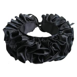 Womens Elizabethan Neck Ruff Theater Prop Satins Ruffled Faux Collar Shawl Clown Choker Shakespearean Cosplay Accessory