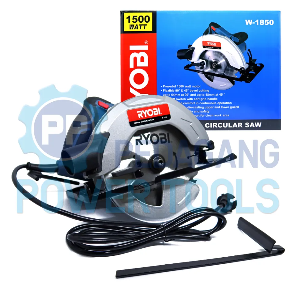 RYOBI CIRCULAR SAW INCH MESIN CIRCLE GERGAJI POTONG KAYU W-1850