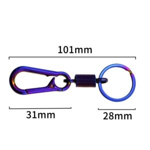 Keychain Car Keychain Simple Strong Carabiner Shape Keychain Accessories Metal Vintage Keychain