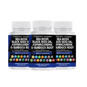 Irish Sea Moss Capsules conning natural minerals for hair skin and body energy