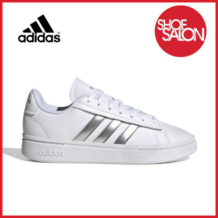 Adidas grand best sale court silver