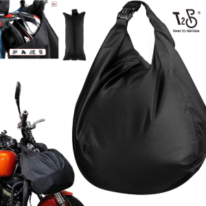 T2P Lockable Helmet Bag 30L Motorcycle Helmet Bag With Pouch Oxford Fabric Waterproof Helmet Backpack with Large Capacity and Buckle Closure Riding