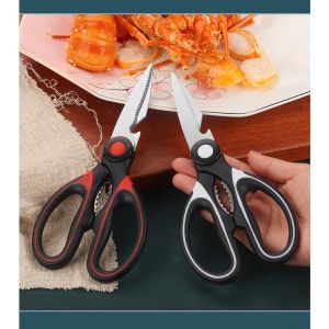 Gunting Dapur Gunting Keluli Tahan Karat Dengan Penutup Stationery Kitchen Stainless Steel Scissors With Casing 厨房不锈钢剪刀
