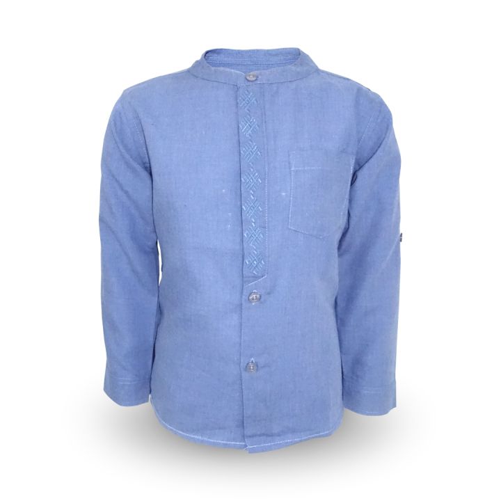 Shirt/ Kemeja Anak Laki Biru/ Rodeo Junior Cool Style