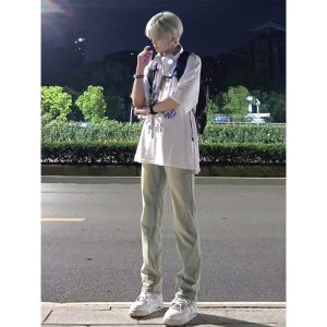 G7 Monster Laboratory Scimitar Jeans Men Spring Autumn Four Seasons cleanfit Pants vibe Straight-Leg Flared Pants Trend 7/7