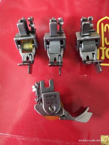 chân vịt may diễu mí có bánh xe sử dụng cho máy khâu chống nhăn vải