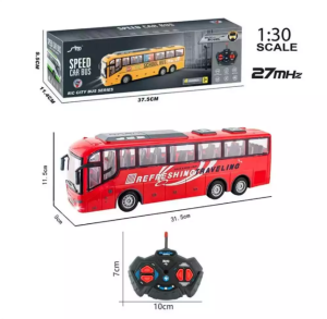 h Simulation Remote Control Police Bus 1:30 Scale Mainan Bus Remote Control for Boys (3006/3210/3211)