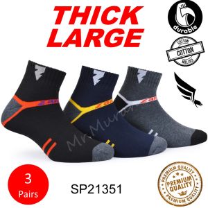 Stokin Kerja Lelaki Tebal Cotton Work Socks Men Work Sock Long Large Wide Durable Thick Working Socks Safety Sock Safety Boots Sport Sock Stoking Tahan Lasak