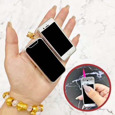 HCM Bật Lửa Khè Xài Gas Dáng Trượt Hình Điện Thoại Mini