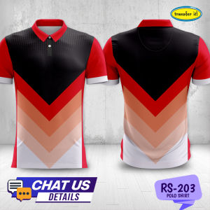 Transfer It Personalized FULL SUBLIMATION Red Black Design/Color Company School Council Uniform.
