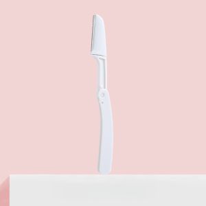 Portable Gecomo Foldable Face Shaver for Women Includes Cover for Safe Trimming