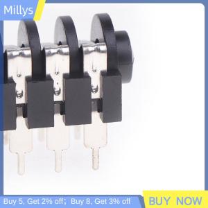 Millys 5Pcs Stereo Loại Âm Thanh Jack PCB Bảng Điều Chỉnh Gắn Kết 6 Pin 1 4 6.35Mm Dual Kênh Nữ Stereo Jack Cắm Tai Nghe Ổ Cắm Điện Thoại Jack