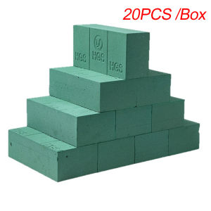 20PCS Floral Foam Blocks Green Wet Flower Foam Brick for Fresh Flower Arrangement Bouquet Decor