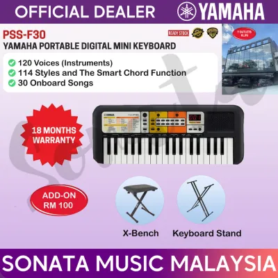 YAMAHA MUSIC ORIGINAL BEST QUALITY PSS-F30 MINI PORTABLE KEYBOARD FOR CHILDREN HOME PLAY PERFORMANCE