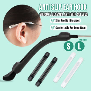 Talao Silicone Glasses Anti-slip Sleeves Temple Tip Holder Eyeglasses Grip Anti Slip Ear Hook 1Pair