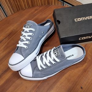 Sepatu sneakers wanita selop bustong tanpa tali sandal flat slip on pria dewasa anak cewek cowok COD