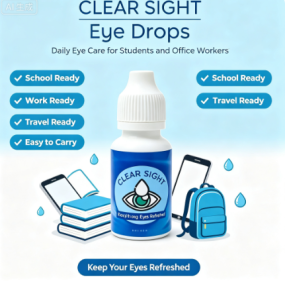 CLEAR SIGHT Eye Drops Daily Refreshing Eye Care Easy-to-Use Portable Eye Drops for School Work and Travel/15ml/30ml for cataract Blurred Vision/15ml/30ml for cataract Blurred Vision
