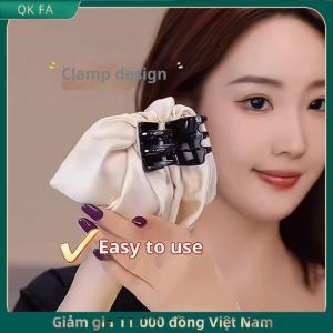 QK FA ✨ Bow tóc Claw Clip rắn màu đen trắng tóc Cá Mập lấy Clip tóc phong cách công cụ Phụ kiện tóc cho phụ nữ cô gái