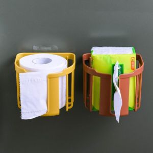 Giỏ đựng giấy vệ sinh dán tường tiện ích Việt Nhật Khay kệ đựng đồ đa năng