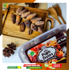 Al Fath Palm Dates - Kurma Tunis Tangkai Toples Segar Lembut Rasa Khas 500gr