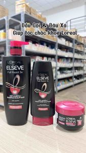 Dầu gội ngăn gãy rụng tóc LOreal Elseve 620ml Dầu Xả LOreal Paris Dưỡng Tóc Giảm Gãy Rụng 280ml Elseve Fall Resist
