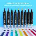 [READY] Aimilo Spidol Warna Warni 1 Set Sketch Marker 2 Tip Touch Marker 24/36/48/60/80 Warna. 