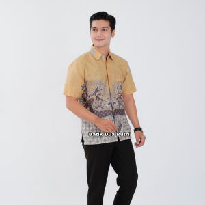 Batik Wanita Couple Kebaya Kutubaru Modern Lengan Panjang Pendek sku BUTTER- Batik Dua Putri