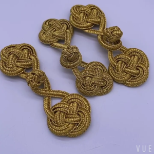 Nút dây Trung Quốc nút hình ếch may trên nút 1 Cặp ốc vít cho sườn xám truyền thống khăn Cardigan trang phục áo len