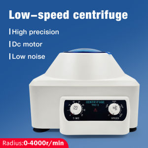 900-2 Portable Tabletop Laboratory Centrifuge 4000rpm 6*10ml Tube Capacity for Separating Plasma Serum PRP PRF