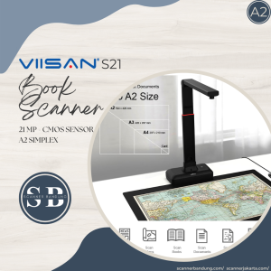Scanner Viisan S21 | 20.1 Megapixel - scanner buku A2-A3-A4 - scanner photo