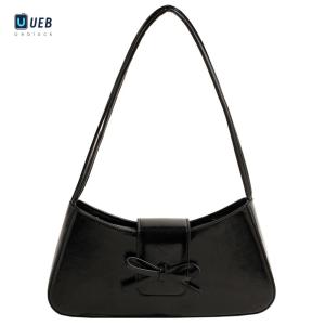Ueblock✈ Women Leisure Armpit Handbag with Bow Travel Underarm Handbag Female Dating Bag
