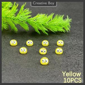 [Creative] 10Pcs Luminous Briquettes Elfs Black Ball Sprite Duck Figurine Home Decor Glowing Miniature Fairy Garden Decoration Accessories