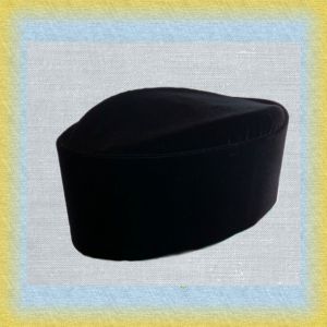 Peci Hitam Bulan Bintang Mas H.M.Sanusi Tinggi 12 Susun Nonjol Hijau