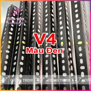 Thanh sắt V Lỗ 4x4cm dày 1.6 ly - dài 30506080100120150cm. Thép V lỗ đa năng. Sắt Ráp Kệ V Lỗ