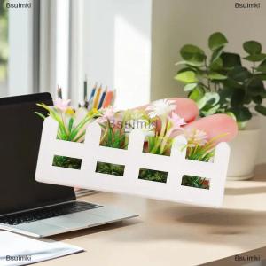 [COD] Bsuimki 1pcs giả vờ chơi đồ chơi quy mô 1:12 Dollhouse mô phỏng hoa hàng rào trang trí vườn sống động như thật nhân tạo thu nhỏ chậu cây