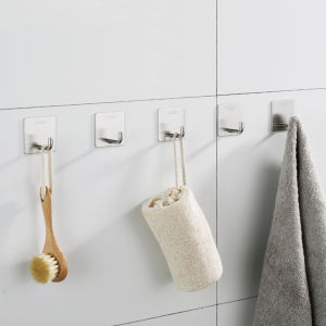 Móc Inox Treo Đồ Đa Năng Inox Mờ Sang Trọng Treo Đồ Dùng Cá Nhân Trong Gia Đình Móc Dán Tường Siêu Tiện Dụng. KEON 406