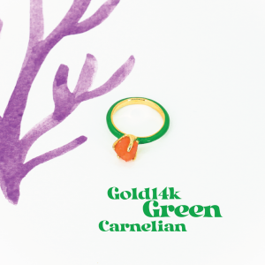 เครื่องประดับ Rock Me Jewelry รุ่น Simple Color Ring แหวน ทองเหลือง ประดับพลอย