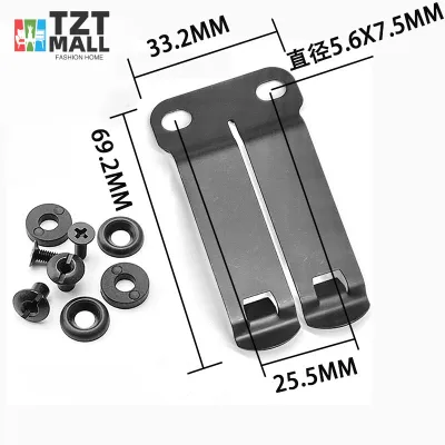 ◎TZT MALL◎ For Kydex IWB Holster Accessories Ro jozor Metal Waist Clip Scabbard K Sheath Back Clips
